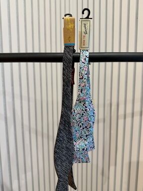 Original Penguin Gray Knit Tie and Floral Multicolor Bow Tie Set